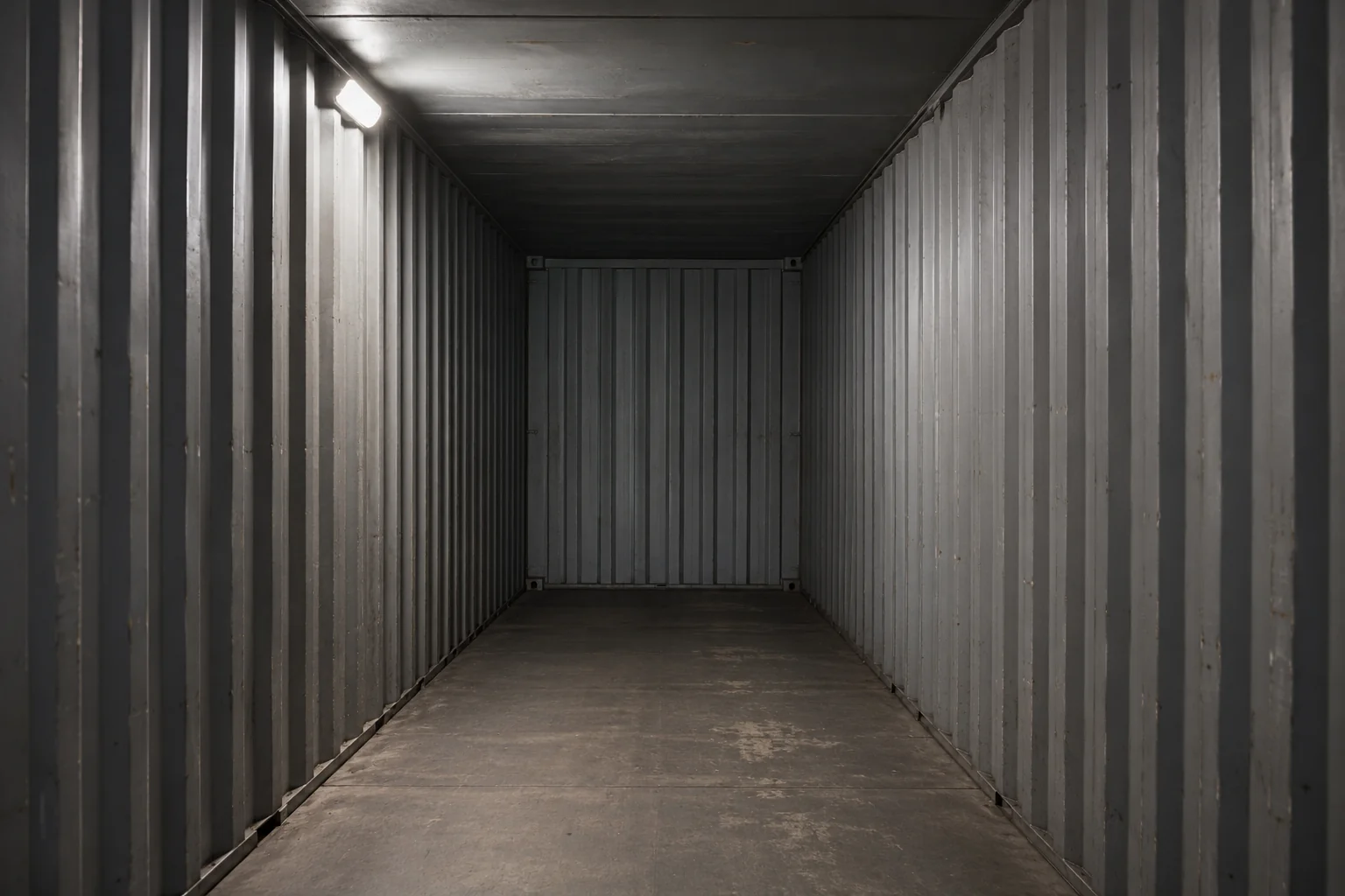 Secțiune prin peretele unui adăpost din container